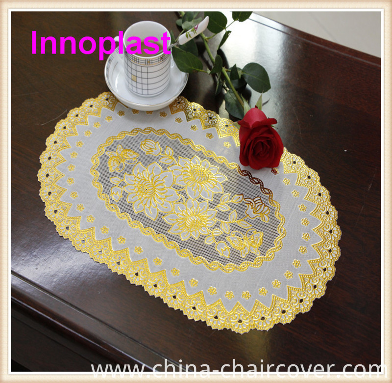 PVC Gold/Silver Lace Placemat